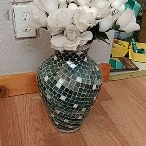 Mosaic style vase